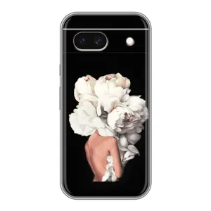 Чехлы (ART) Цветы на Google Pixel 8A (VPrint) (Білі квіти)