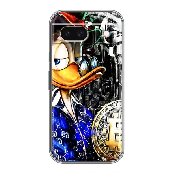 Чехол с принтом «Биткойн Скрудж» для Google Pixel 8A