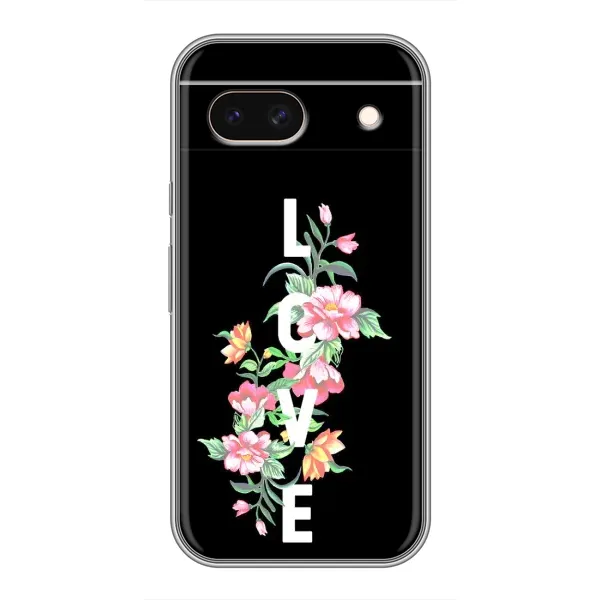 Чехол с принтом «Цветы LOVE» для Google Pixel 8A Чехол с принтом «Цветы LOVE» для Google Pixel 8A