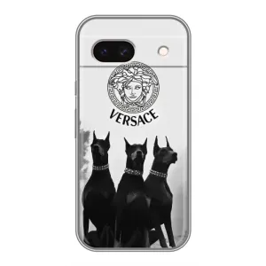 Чехол с принтом «Доберман Версаче» для Google Pixel 8A