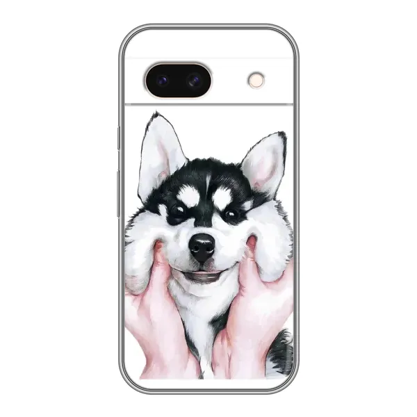 Чехол с принтом «Довольный Хаски» для Google Pixel 8A Чехол с принтом «Довольный Хаски» для Google Pixel 8A