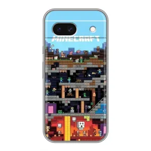 Чехол Майнкрафт на Google Pixel 8A (AlphaPrint) Minecraft (фон Minecraft)