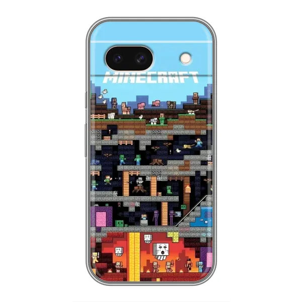 Чехол с принтом «фон Minecraft» для Google Pixel 8A Чехол с принтом «фон Minecraft» для Google Pixel 8A