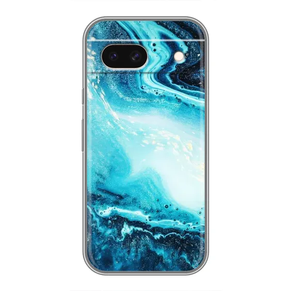 Чехол с принтом «Голубой мрамор» для Google Pixel 8A Чехол с принтом «Голубой мрамор» для Google Pixel 8A