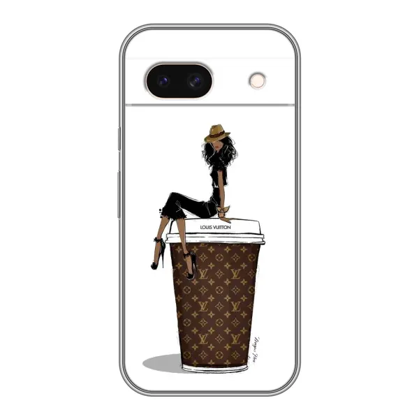 Чехол с принтом «кофе LOUIS VUITTON» для Google Pixel 8A