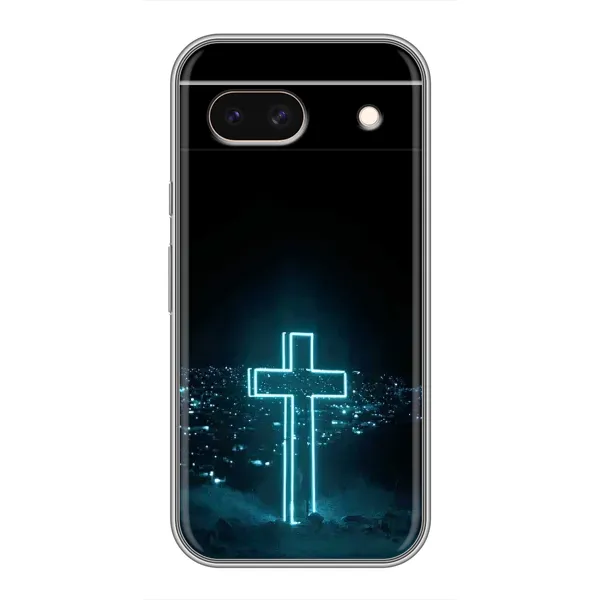Чехол с принтом «Крест и город» для Google Pixel 8A Чехол с принтом «Крест и город» для Google Pixel 8A