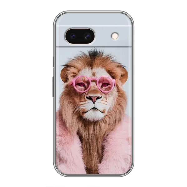 Чехол с принтом «Лев в очках» для Google Pixel 8A Чехол с принтом «Лев в очках» для Google Pixel 8A