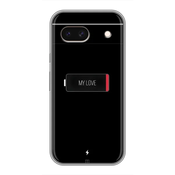 Чехол с принтом «Love battery» для Google Pixel 8A Чехол с принтом «Love battery» для Google Pixel 8A