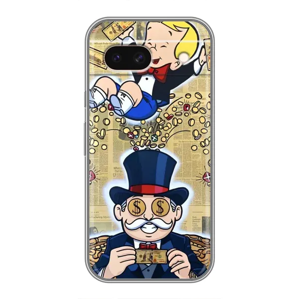 Чехол с принтом «Монополия Мен» для Google Pixel 8A