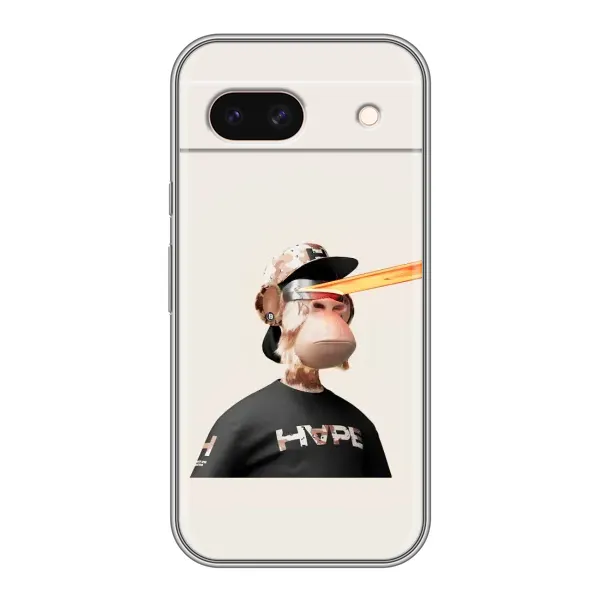 Чехол с принтом «обезьяна NFT в очках» для Google Pixel 8A Чехол с принтом «обезьяна NFT в очках» для Google Pixel 8A