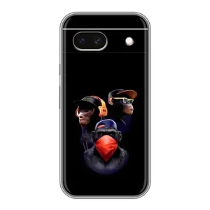 Чехол с Обезьянами Google Pixel 8A - (AlphaPrint)