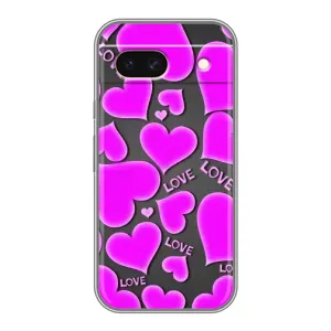 Чехол с принтом «Pink hearts» для Google Pixel 8A