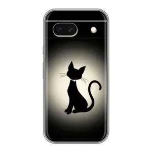 Чехол с принтом «Силуэт котика» для Google Pixel 8A