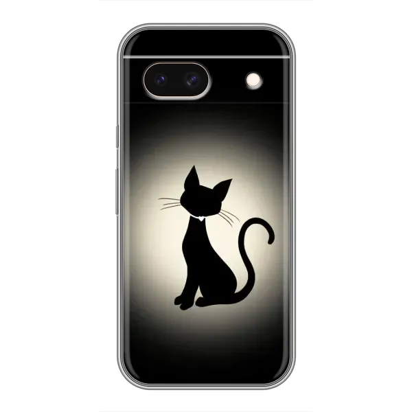 Чехол с принтом «Силуэт котика» для Google Pixel 8A