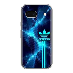Чохли Адидас для Google Pixel 8A (AlphaPrint) (Синій Адідас)