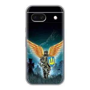 Чехлы с картинкой ЗСУ для Google Pixel 8A (AlphaPrint) (Солдат ЗСУ)