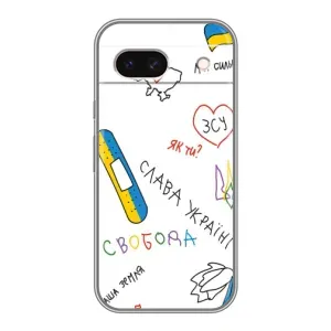 Чохли (Доброго вечора, ми за України) для Гугл Піксель 8А (AlphaPrint) (Стикер)