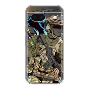 Чехлы с картинкой ЗСУ для Google Pixel 8A (AlphaPrint) (Воїн ЗСУ)