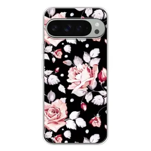 Чохли з квітами для Google Pixel 9 Pro XL (VPrint) (Квіти на чорному)