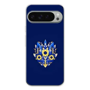 Чохли для Google Pixel 9 Pro XL Укр. Символіка (AlphaPrint) (Квітковий Герб)