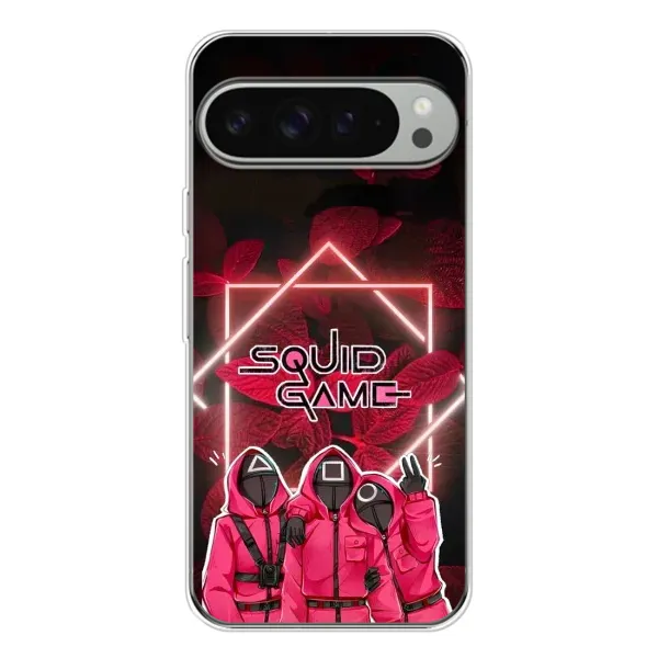 Чехол с принтом «Охранники Игра кальмара» для Google Pixel 9 Pro XL Чехол с принтом «Охранники Игра кальмара» для Google Pixel 9 Pro XL