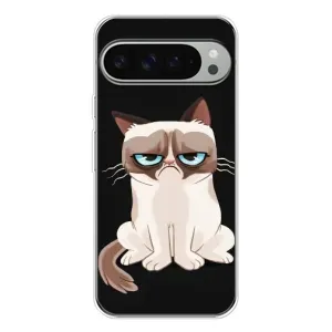 Чохол з принтом для Google Pixel 9 Pro XL (AlphaPrint) Модні коти (Сумний кіт)