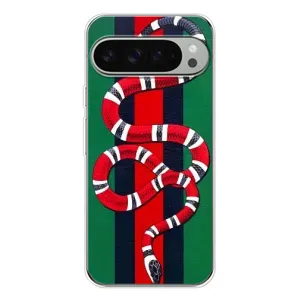 Чохли  GUCCI для Піксель 9 Про ХЛ (AlphaPrint) (Gucci змія)