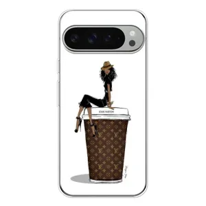 Чехлы Луи Витон для Google Pixel 9 Pro XL (AlphaPrint - LOUIS VUITTON) (кофе LOUIS VUITTON)
