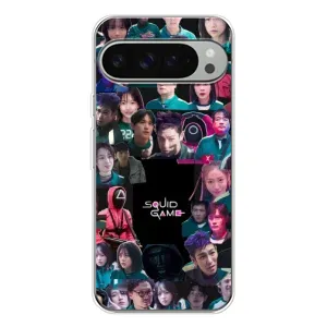 Чехол с принтом «Коллаж Игра кальмара» для Google Pixel 9 Pro XL