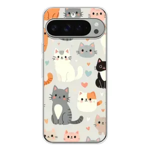 Чохол з малюнком кіт на Google Pixel 9 Pro XL (Колаж котів)