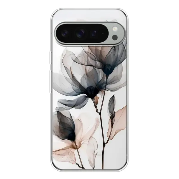 Чехол с принтом «Цветы на белом» для Google Pixel 9 Pro XL Чехол с принтом «Цветы на белом» для Google Pixel 9 Pro XL