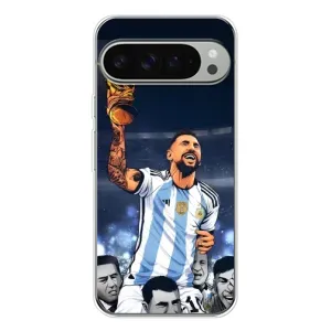 Чохли для Google Pixel 9 Pro XL (Leo чемпіон) (AlphaPrint) (Мессі з кубком)