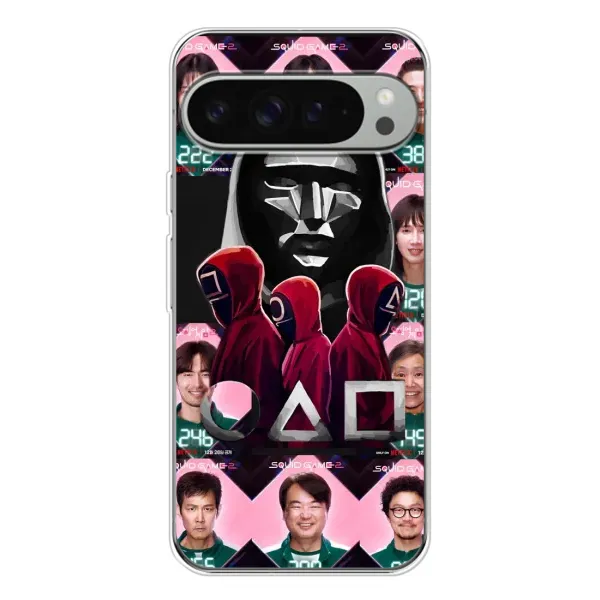 Чехол с принтом «Участники Игра кальмара» для Google Pixel 9 Pro XL Чехол с принтом «Участники Игра кальмара» для Google Pixel 9 Pro XL