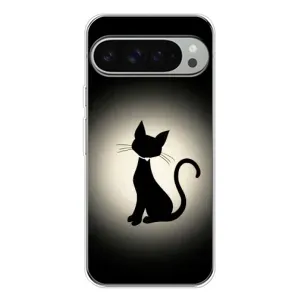 Чохол з принтом для Google Pixel 9 Pro XL (AlphaPrint) Модні коти (Силует котика)