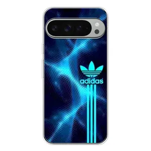 Чохли Адидас для Google Pixel 9 Pro XL (AlphaPrint) (Синій Адідас)