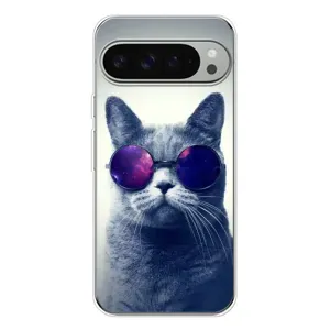 Чохол з принтом для Google Pixel 9 Pro XL (AlphaPrint) Модні коти (Стильний кіт)