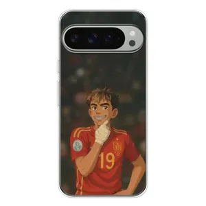 Чохол з футболістом Ламін Ямаль Google Pixel 9 Pro XL (Ямаль аніме)