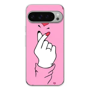 Чохол з принтом для Google Pixel 9 Pro XL (AlphaPrint - Знак сердечка)