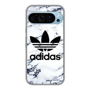 Чохли Адидас для Google Pixel 9 Pro (AlphaPrint) (Адідас на мраморі)