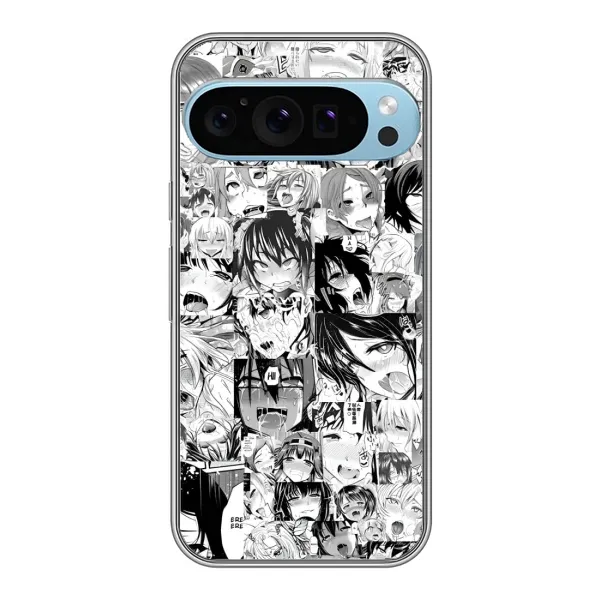 Чохол з принтом «Ahegao manga» для Google Pixel 9 Pro