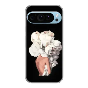 Чехлы (ART) Цветы на Google Pixel 9 Pro (VPrint) (Білі квіти)