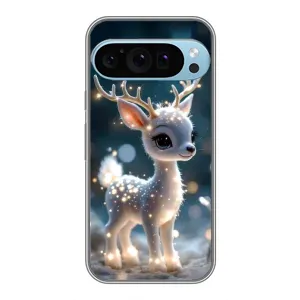 Яркий чехол для Google Pixel 9 Pro с Зимними Оленятами