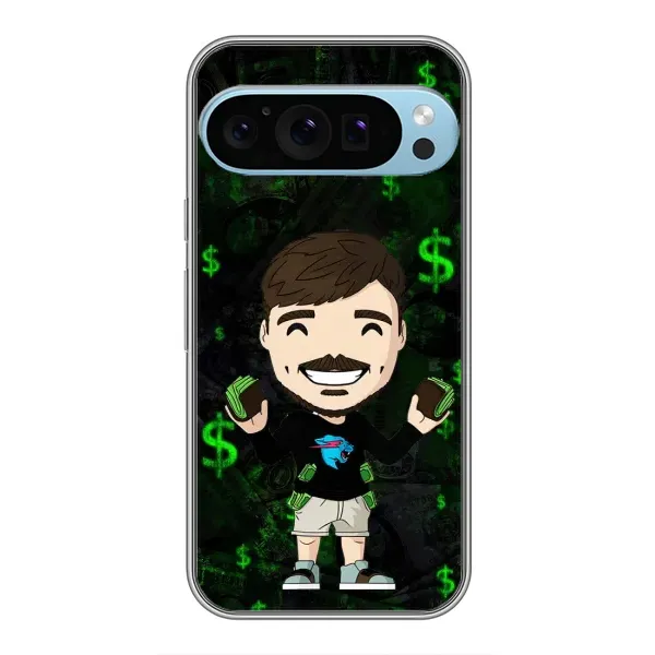 Чохол з принтом «Блогер Beast» для Google Pixel 9 Pro