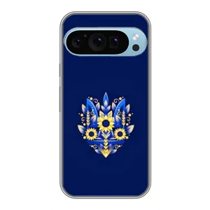 Чохли для Google Pixel 9 Pro Укр. Символіка (AlphaPrint) (Квітковий Герб)