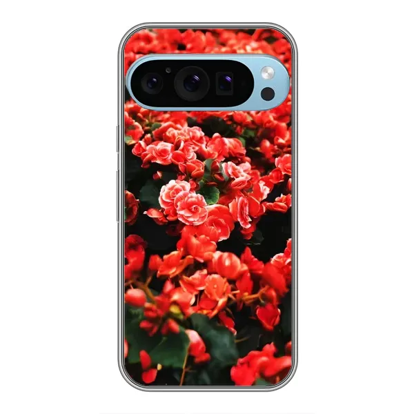 Чехол с принтом «Цветы красные» для Google Pixel 9 Pro Чехол с принтом «Цветы красные» для Google Pixel 9 Pro