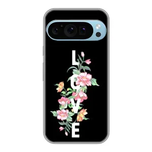 Чехлы для любимой на Гугл Пиксель 9 Про (VPrint) (Квіти LOVE)