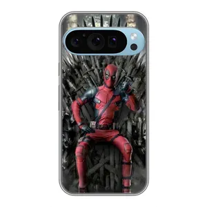 Чехол с принтом «Дэдпул на троне» для Google Pixel 9 Pro