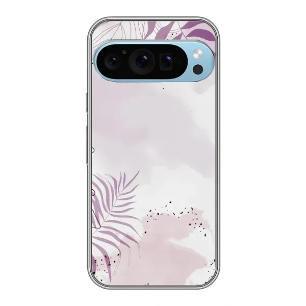Чохол з принтом «Фіолетове листя» для Google Pixel 9 Pro