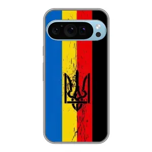 Украинские Чехлы для Google Pixel 9 Pro с картинкой УПА (AlphaPrint) (Прапор УПА)