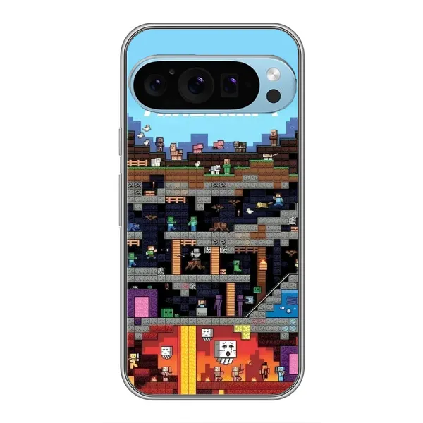 Чехол с принтом «фон Minecraft» для Google Pixel 9 Pro Чехол с принтом «фон Minecraft» для Google Pixel 9 Pro